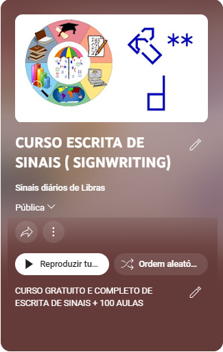 Curso Escrita de Sinais